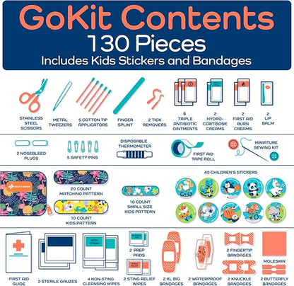 KeepGoing Travel First Aid Kit for Kids – 130 Pc. for Car, Diaper Bag & Backpack - Image 7
