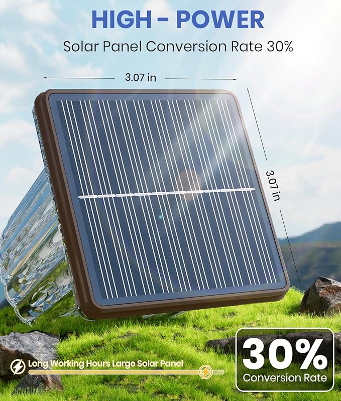 Super Bright Solar Pathway Lights Outdoor Powered, Adjustable Warm&Cool White - Image 2