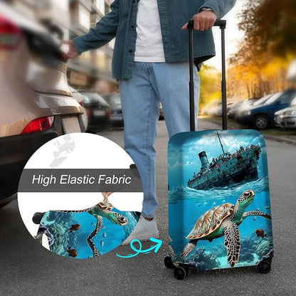 Luggage Cover Protector for 26-28 Inch Suitcases, TSA Approved Elastic Travel - Image 4