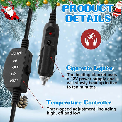 Riakrum 12V Heated Blanket for Car - Image 4