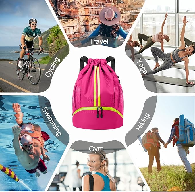 Hoedia Sports Drawstring Backpack - Image 8