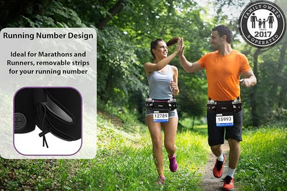Hydration Running Belt with 2x10oz Bottles - Image 9