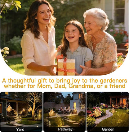 Ollny Solar Watering Can with Cascading Lights Outdoor Garden Decor, Birthday - Image 7