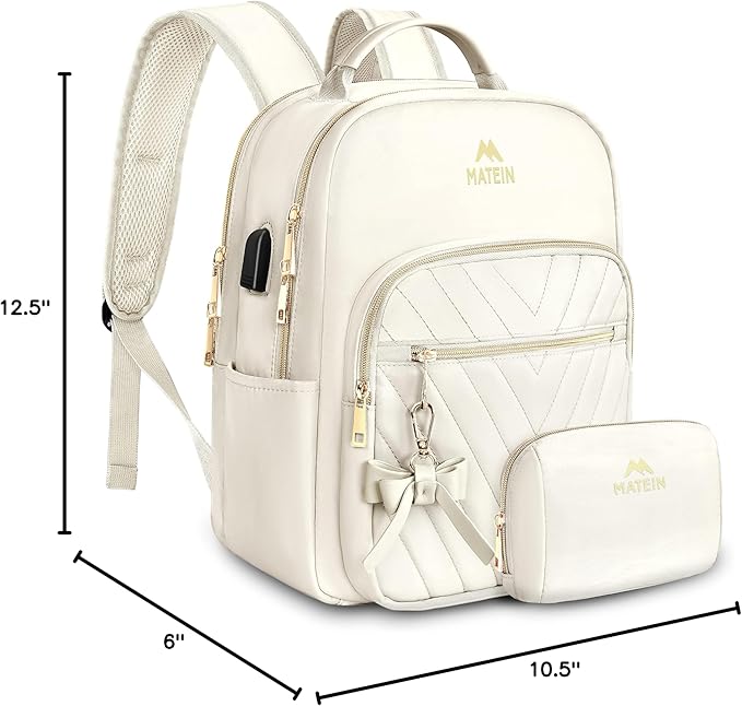 MATEIN Cute Backpacks for Women, Mini Stylish Daypack Purse, Waterproof - Image 10