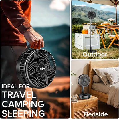 Czlife F9 Portable Fan, 10000mAh Rechargeable Battery Powered - Image 4