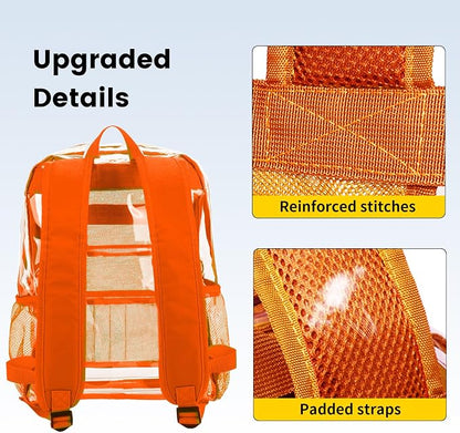 Vorspack Clear Backpack Heavy Duty PVC Transparent Backpack - Image 4