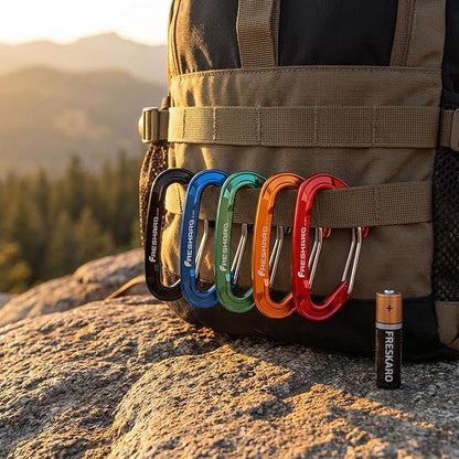 FresKaro 5pcs Nano Carabiner Clips, 8kN 1798lbs, Small Sturdy, Reliable - Image 8