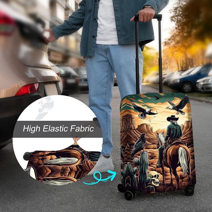 Luggage Cover Protector for 30-32 Inch Suitcases, TSA Approved Elastic Travel - Image 4