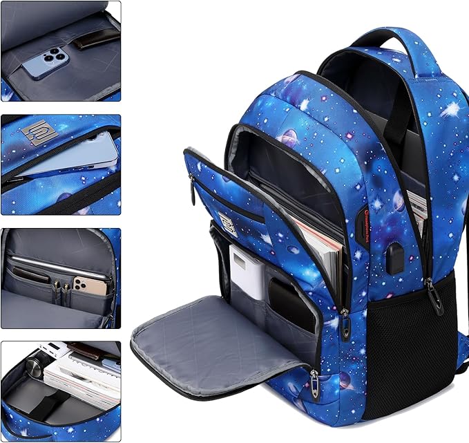Volher Laptop Backpack, Business Travel Anti Theft Slim Durable Laptops Backpack - Image 2