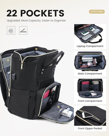 LOVEVOOK 17.3 Inch Laptop Backpack, Large Travel Backpack - Image 3