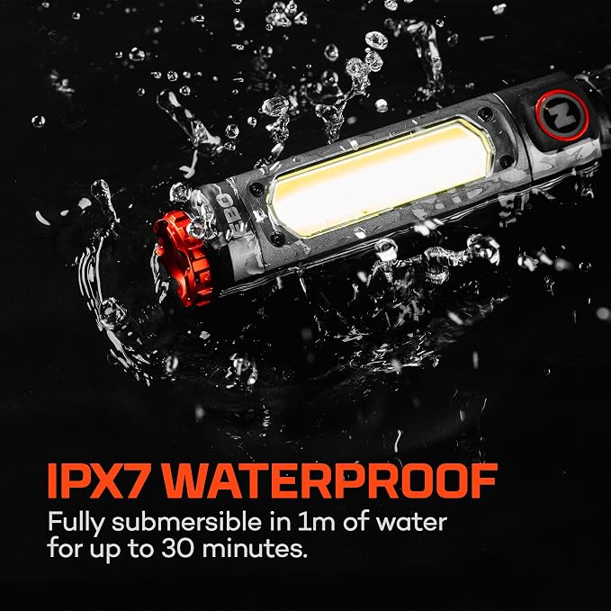 NEBO Big Larry 3 Work Light | USB-C Rechargeable, 600 Lumens, 7 Light Modes - Image 2