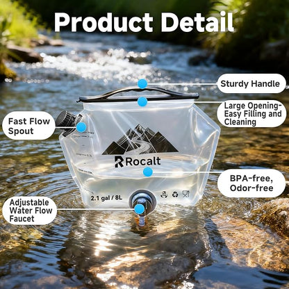 Rocalt 2 Pack Collapsible Water Container - Image 3