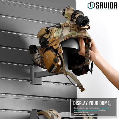 Savior Equipment Wall Rack System Tactical Helmet Attachment Gear Wall Mount - Image 2