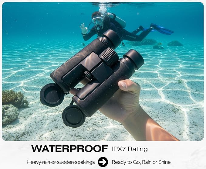 Hontry 10x42 Binoculars with IPX7 Waterproof Protection - Image 3