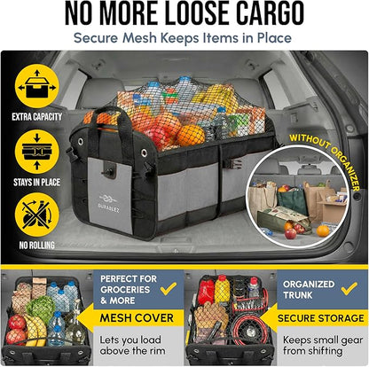 Modular 4-Section XL Trunk Organizer – Car Storage - Image 5