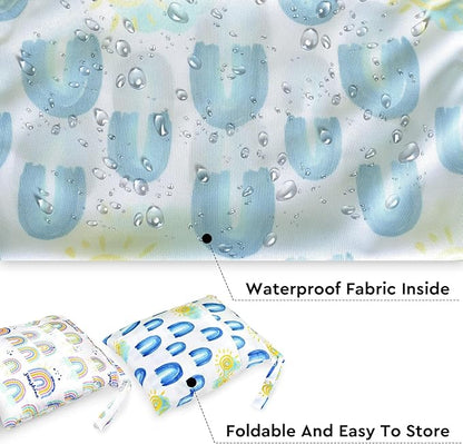 2pcs Waterproof Wet Bags with Two Zippered Pockets, Reusable - Image 5