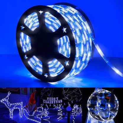 50ft LED Rope Lights Outdoor, 360 LED Connectable and Flexible Tube Lights by Jnaurb