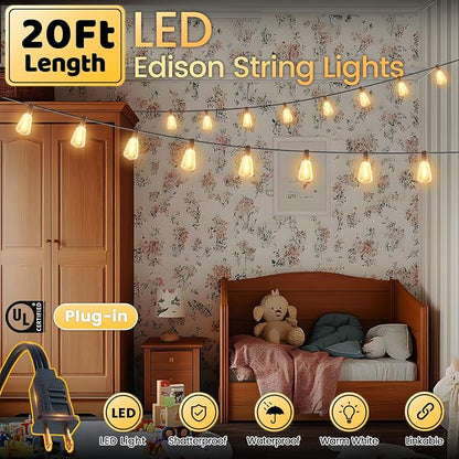 Outdoor String Lights 20FT - Image 2