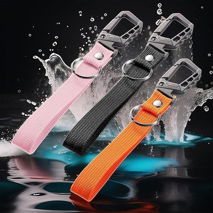 Metal heavy duty key chain carabiner clip bottle opener wrist lanyard ring car - Image 6