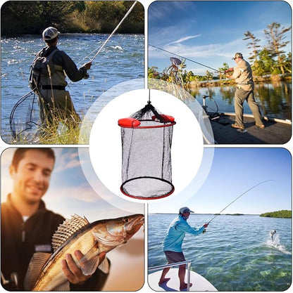 Fish Basket – 25x30cm/25x60cm/25x90cm Nylon, Portable Net Pen, Live Catch - Image 4