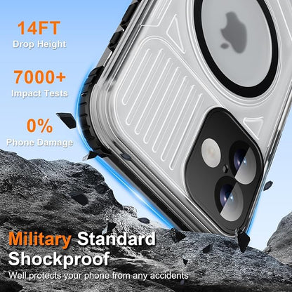 WIFORT for iPhone 16 Plus Waterproof Case, Fit for Magsafe Full Body Magnetic - Image 9