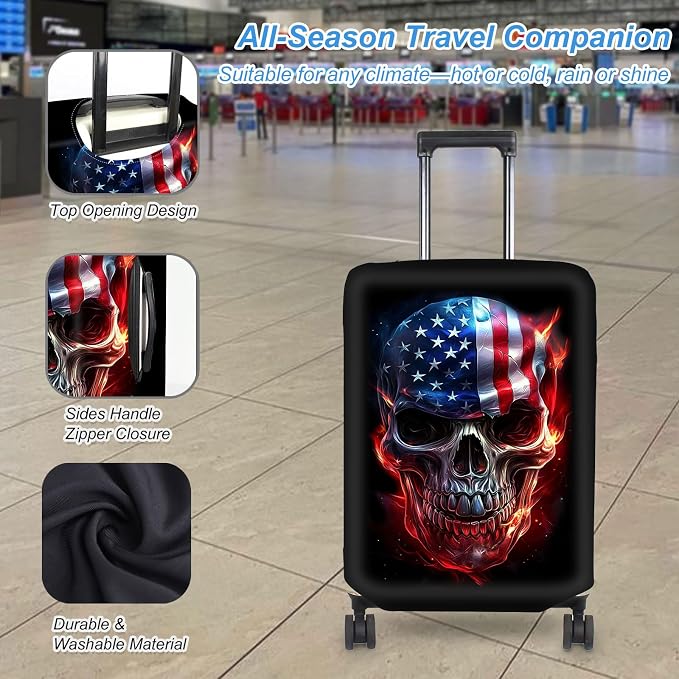 Luggage Cover Protector for 30-32 Inch Suitcases, TSA Approved Elastic Travel - Image 3