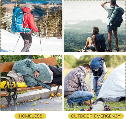 Macarrie 100 Pack Emergency Thermal Blankets Silver Foil Survival Blanket Space - Image 6