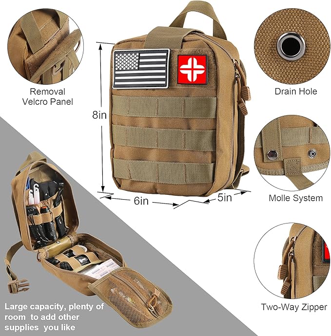 LUXMOM Emergency Survival Kit and First Aid Kit, Gift - Image 6