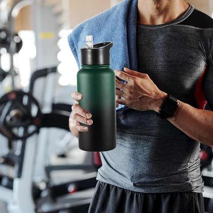VEGOND 32 oz Insulated Water Bottle Stainless Steel Metal Water Bottles - Image 6