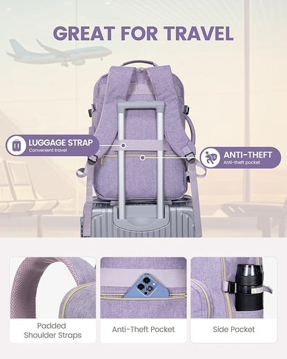 LOVEVOOK Travel Backpack for Women & Men 40L, Airline Approved Carry On - Image 6