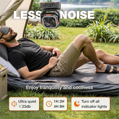 OGERY Camping Fan, Portable Fan Rechargeable - Image 7
