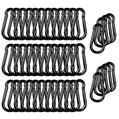 40PCS M5 Heavy Duty Carabiner Clip, 2Inch Snap Hook Quick Link Small Carabiner by XHAMXE