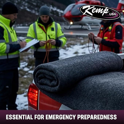 Kemp USA Emergency Relief Blanket Gray 60 x 84 Inch Multipurpose Disaster - Image 7