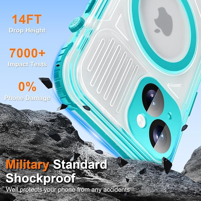 WIFORT for iPhone 15 Waterproof Case, 360 Full Body Sealed Protection Cover - Image 9