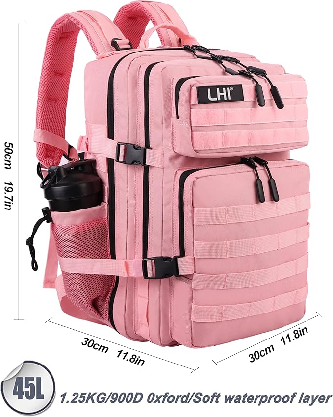LHI Military Tactical Backpack for Men and Women 45L Army 3 Days Assault Pack - Image 3