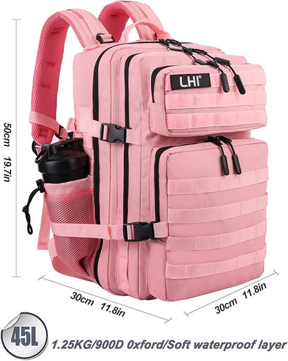 LHI Military Tactical Backpack for Men and Women 45L Army 3 Days Assault Pack - Image 3