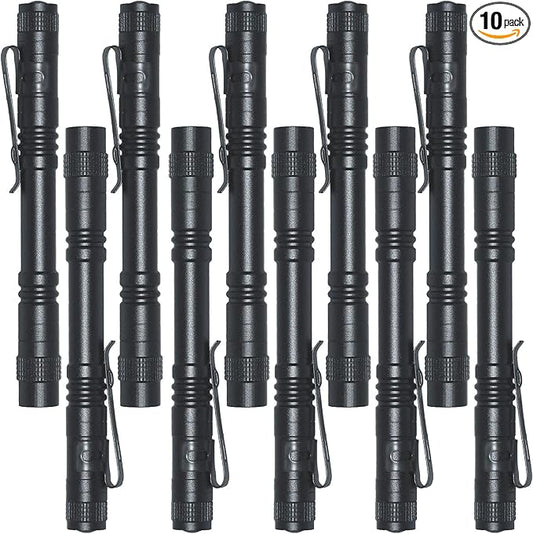 Beieverluck 10 Pack Small Mini Flashlights, Pocket Flashlight Penlight by Beieverluck