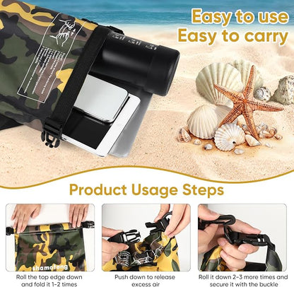 Waterproof Dry Bag 5L/10L/15L/20L/30L Roll Top Dry Storage Backpack - Image 6