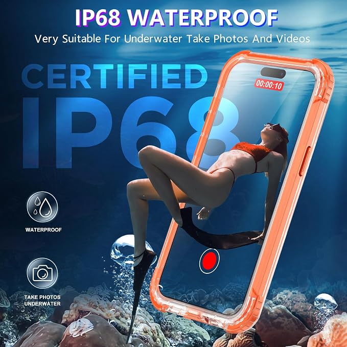 2025 New for iPhone 15 Pro Case Waterproof, Phone Case for iPhone 15 Pro 6.1" - Image 3