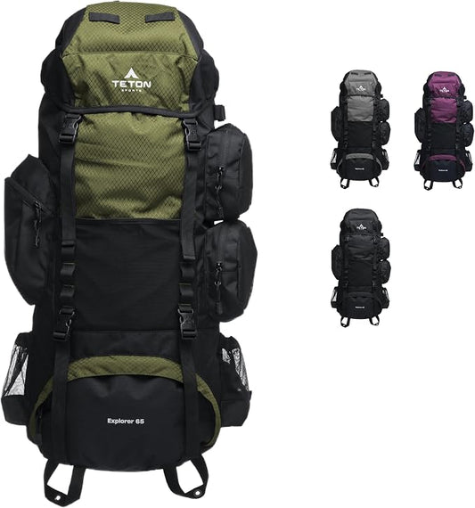 Teton 65L Explorer Internal Frame Backpack by Teton