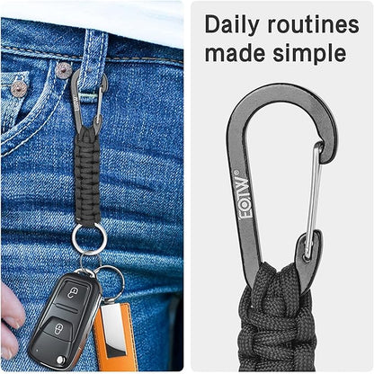 EOTW Paracord Keychain for Men Women Paracord Carabiner Backpack Keychain - Image 4
