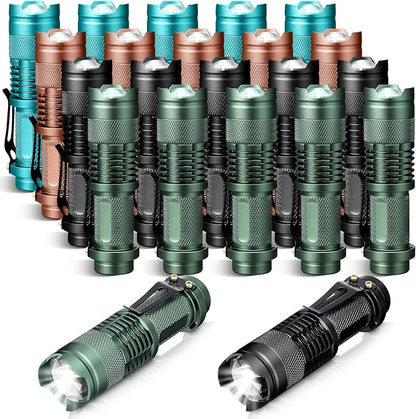 Fumete 20 Pieces LED Flashlight Mini 3 Mode Tactical Torch Small Water by Fumete
