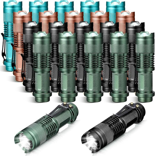 Fumete 20 Pieces LED Flashlight Mini 3 Mode Tactical Torch Small Water by Fumete