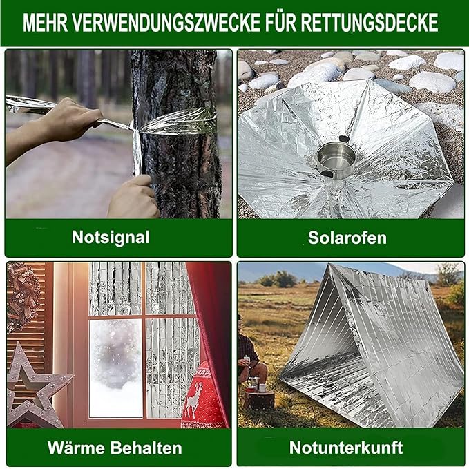 MEETSWEET Emergency Rescue Blanket Outdoor Survival Blanket Waterproof - Image 8