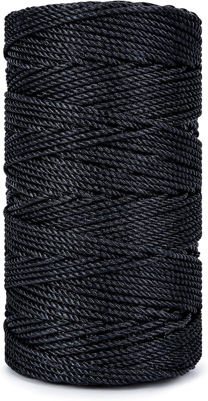 HONGDA Tarred Bank Line Twine, 465 Feet Nylon Twine #36 Bank Line-Black Nylon - Image 8