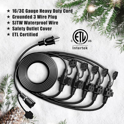 Eversimpleinc Black Outdoor Extension Cord - Image 3
