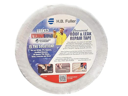 EternaBond RoofSeal White 1.5" x50' MicroSealant UV Stable RV Roof Seal Repair by ETERNABOND