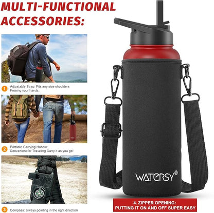 40oz Insulated Water Bottle, BPA Free&Leak Proof, Stainless Steel Water Flask - Image 6