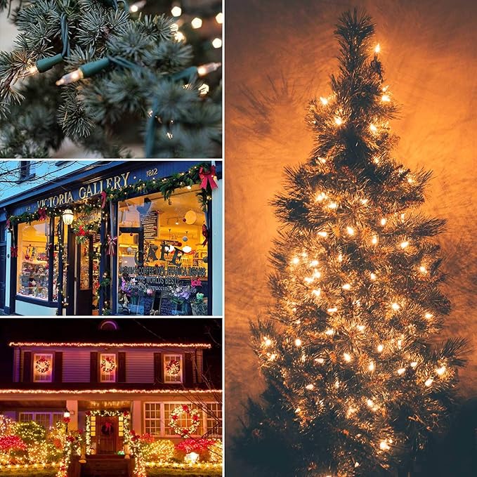 Brightown 50 Count Warm White Christmas Lights, Christmas Tree String Lights - Image 6