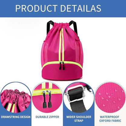 JELUTAR Drawstring Backpack Gym Bag - Image 7